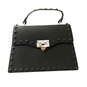 Emperia Studded Jelly Crossbody Bag Black